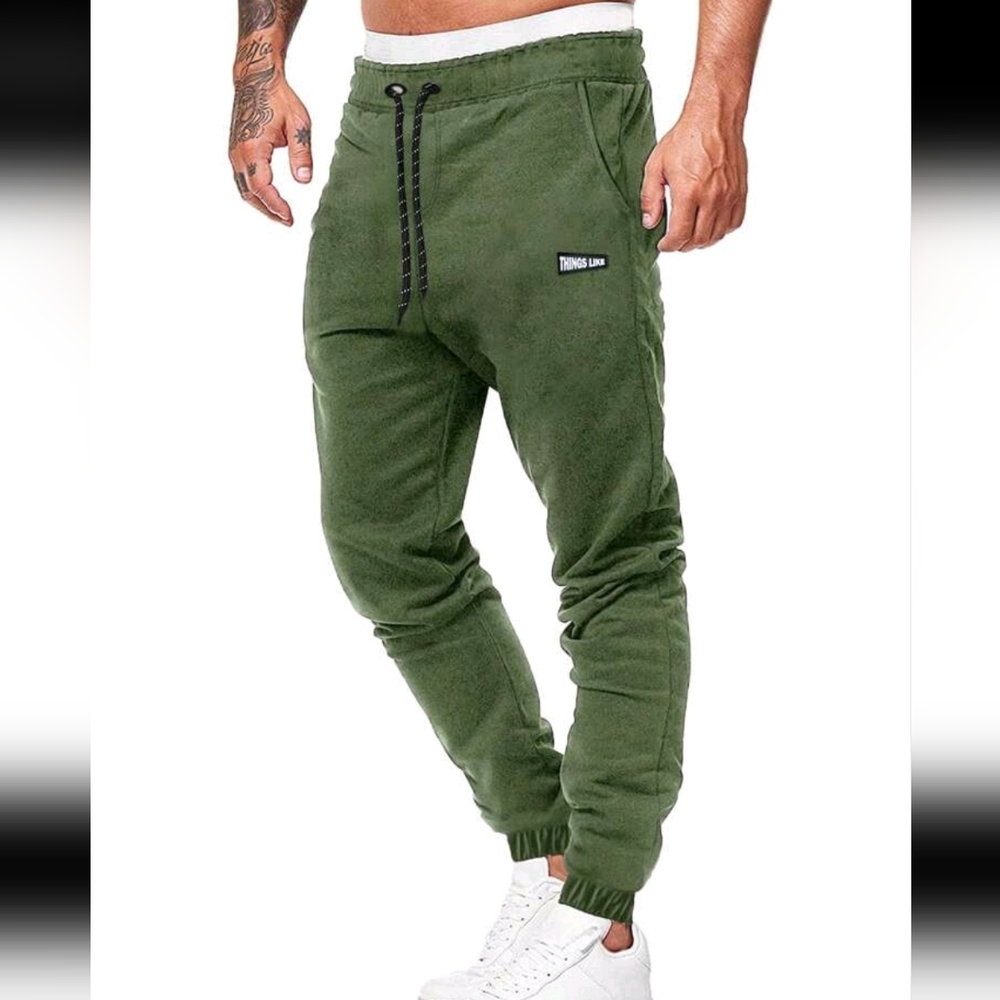 New! Mens Military Style Sweatpants size s skinny fit Shein